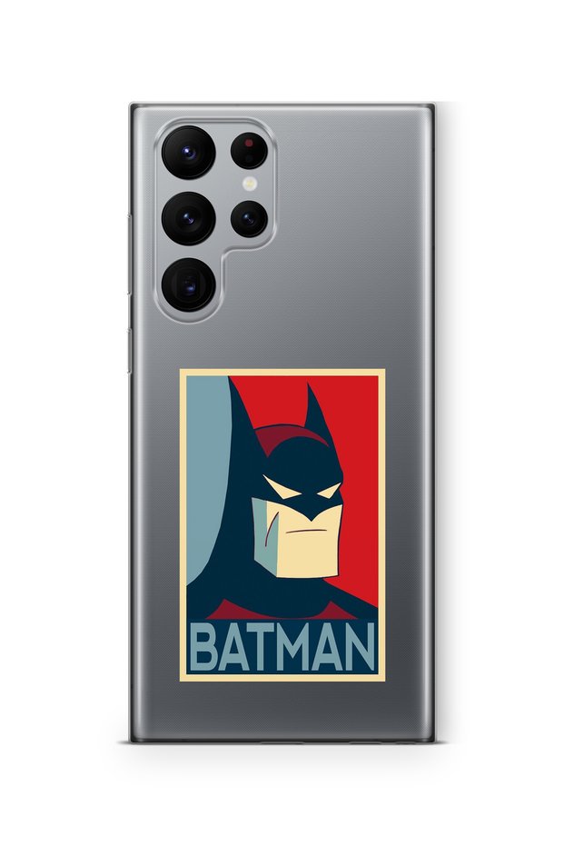 Batman Design Printed Transparent Case for Samsung Galaxy S23 Ultra Compatible