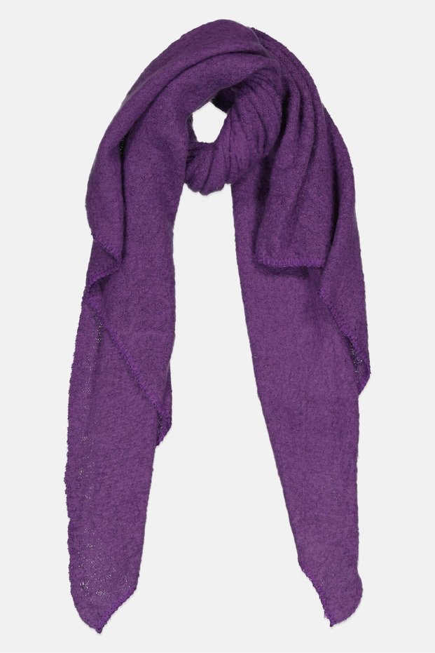 Women Textured Scarf 172 x 75 cm, Purple