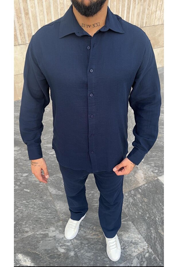 Müslin Kumaş Oversize Takım - 3