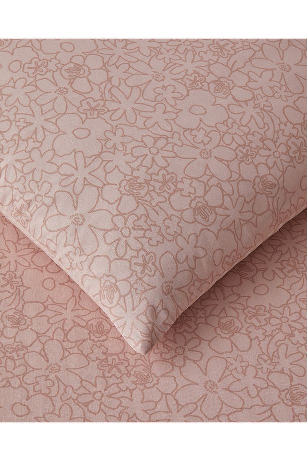 Mosaic Blossom Kolay Ütülenir Tek Kişilik Nevresim Takımı 160x220 cm Pembe - 5