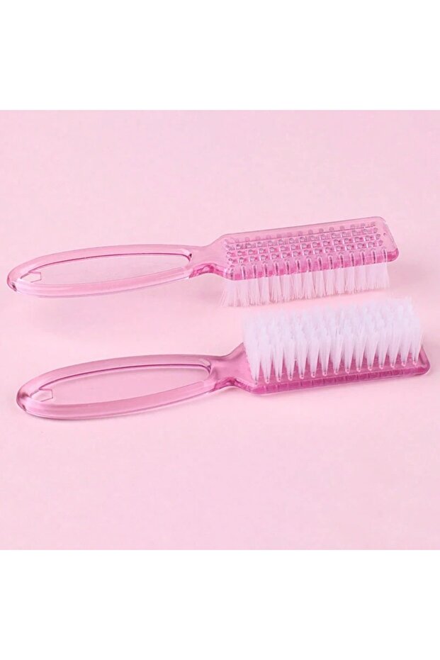 05 2pcs Nail Brush Cleaning Remove Dust Powder Plastic Cleaner for Acrylic UV Gel Nails Art Manicure