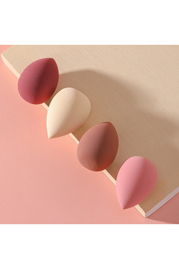 MULTICOLOR 4 Pcs Beauty Egg Makeup Sponge Blenders Beauty Sponges Foundation Applicator