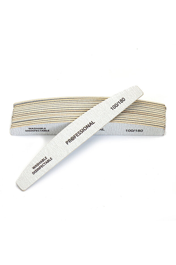 10PCs Grit100 180 10pcs/Lot Wooden Nail Files Professional 100 180 240 Emery Board Manicure Buffer G