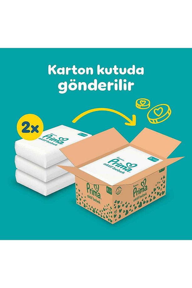 Bebek Bezi Aktif Bebek 6 Beden 102 Adet Ekstra Large Aylık Fırsat Paketi - 3