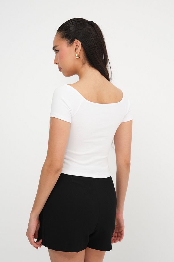 Kısa Kollu Basic T-shirt P0234-X5 - 6