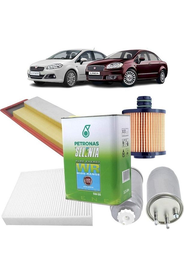 Opar Fiat Linea 4plus Filtre Bakım Seti Euro 5 1.3 Multijet Petronas 5w30 2023 Üretim 2009 S - 1