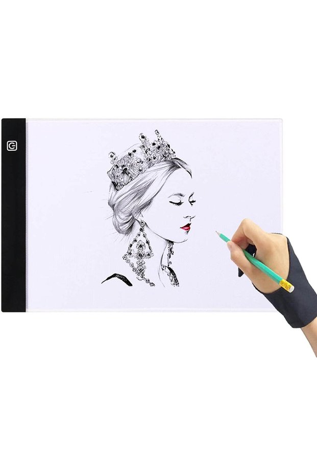 Mddg Led Lighted A4 Size Drawing Copying Sketching Drawing Ultra-Thin Animation Drawing Tablet