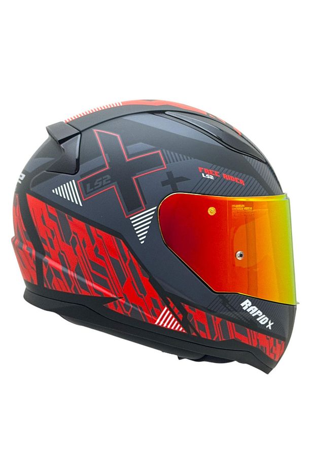 RAPID 2 XTREET KIRMIZI CAM KASK - 3