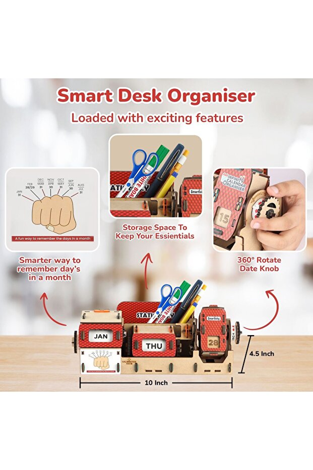 Infinity Calendar Organizer Stem Diy Fun Toy, Best Gift For Boys & Girls Age 8-14 - 5