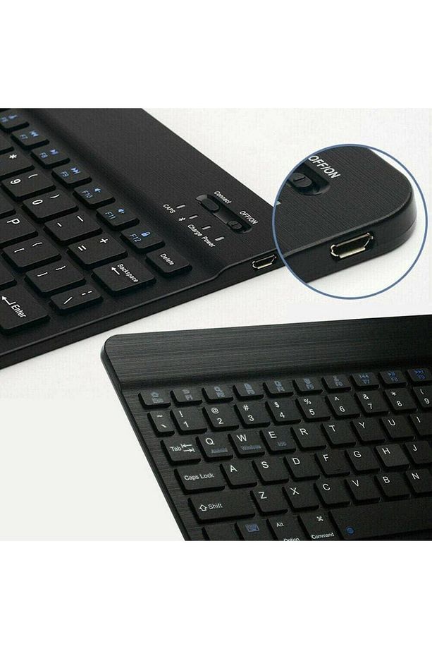 Bl30 Bluetooth Ios Ipad Android Windows Uyumlu Klavye Mouse Seti - Sessiz - Şarjlı - Combo - 8