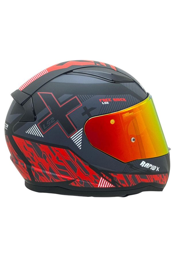 RAPID 2 XTREET KIRMIZI CAM KASK - 4