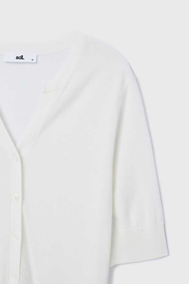 V Yaka Triko Hırka - 7