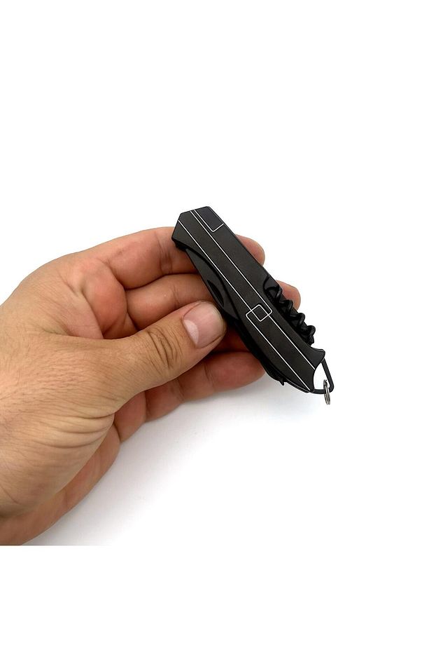 11 Fonksiyonlu Kamp Cep Çakısı Multitool Siyah - 6