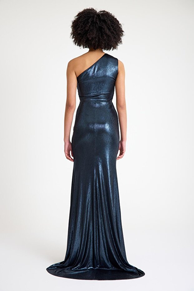 6005SIM ÖRME SIVAMA LAME ELBİSE - 5