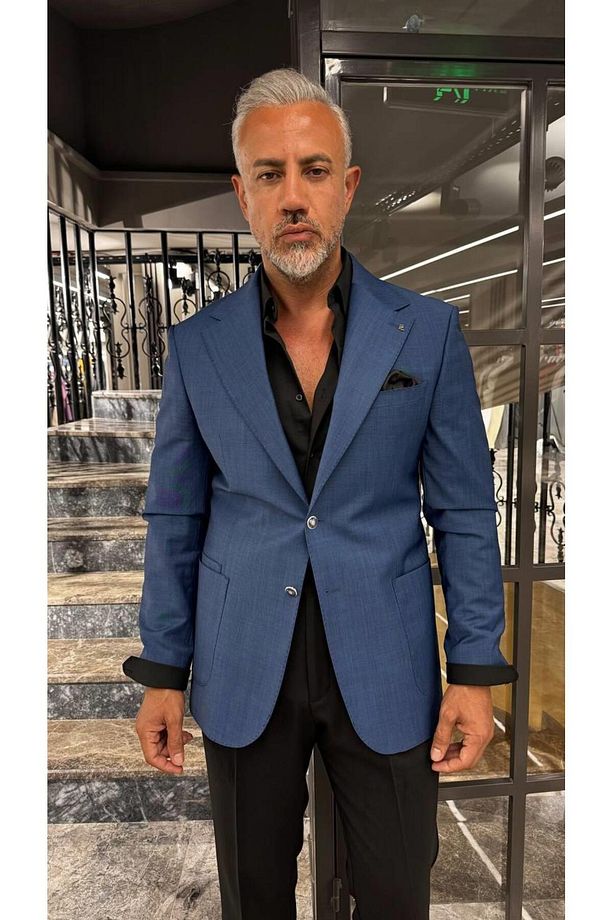 YARIM ASTAR MONO YAKA YÜNLÜ CEKET - 1