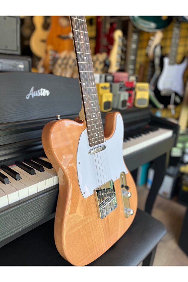 Telecaster Elektro Gitar Deluxe Sunburst - 1