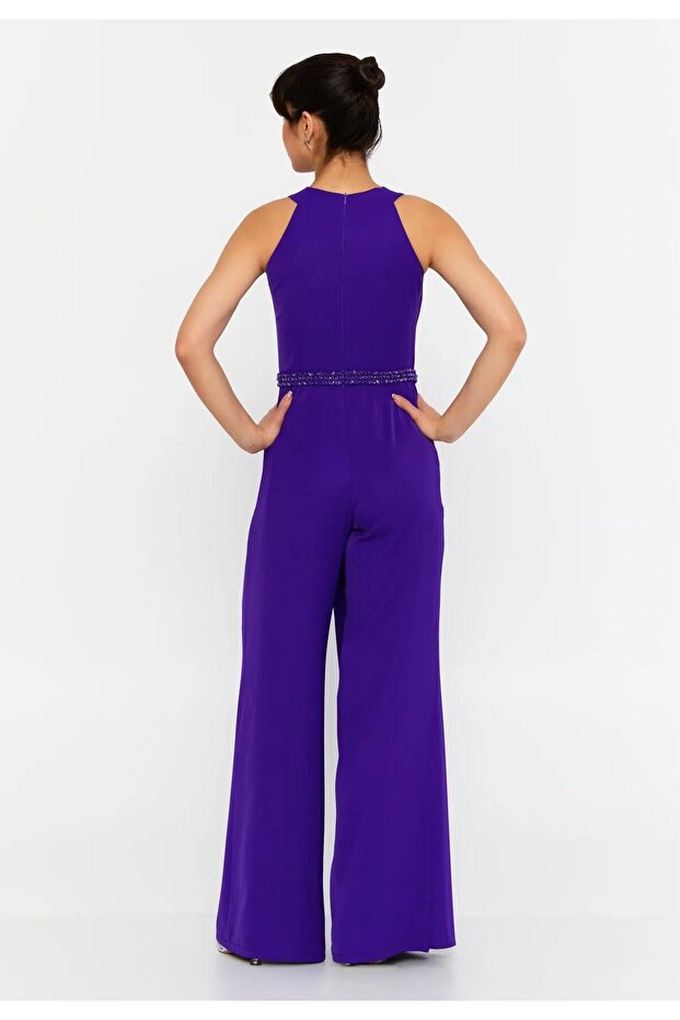 5949CRP KREP TULUM ELBİSE - 4