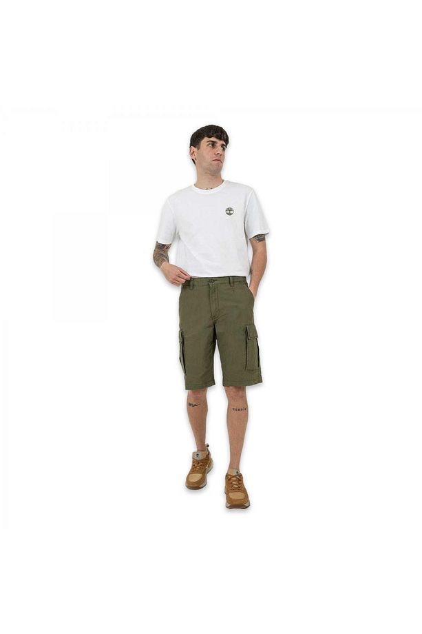 Tb0A5Tzq Brookline Poplin Cargo Haki Erkek Şort - 2