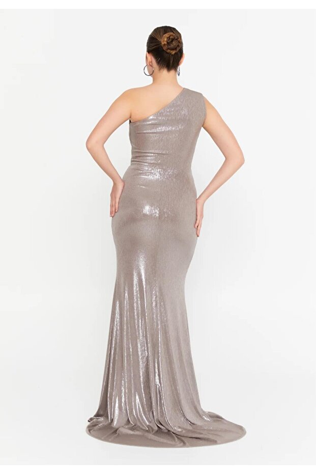 6005SIM ÖRME SIVAMA LAME ELBİSE - 3