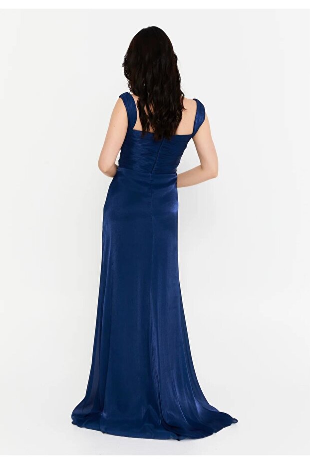 6053ŞİF ŞİFON ELBİSE - 3