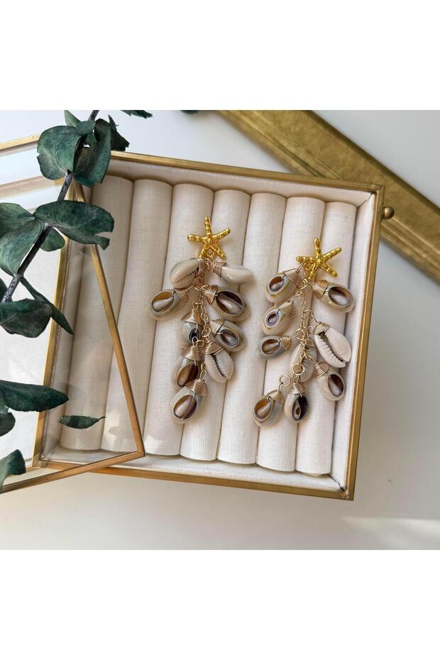 Dangle Shell Earrings - 1