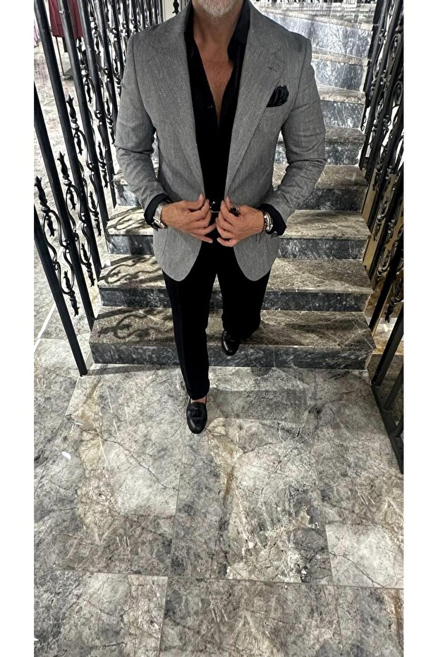 TORBA CEP MONO YAKA DİAGONAL PREMİUM CEKET - 2