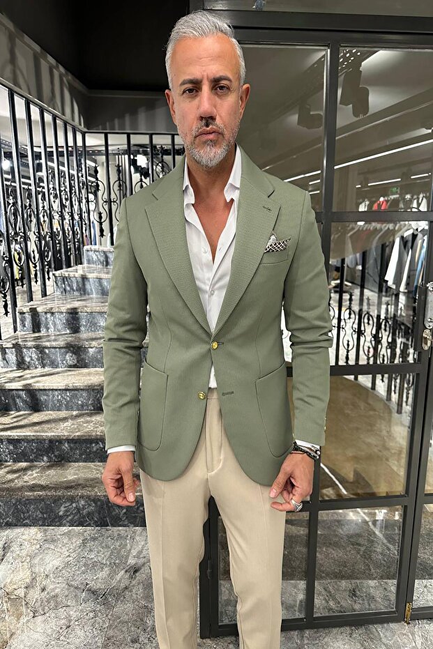 Yarim Astar Örme Ceket - 2