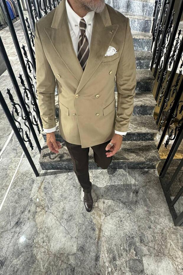 KRUVAZE KADIFE CEKET - 1