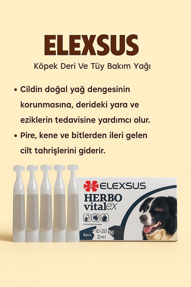 Köpekler Için Ense Damlası- Bitkisel Formül Ile Pire Ve Kene Koruması, Tüy Ve Deri Bakımı - 2