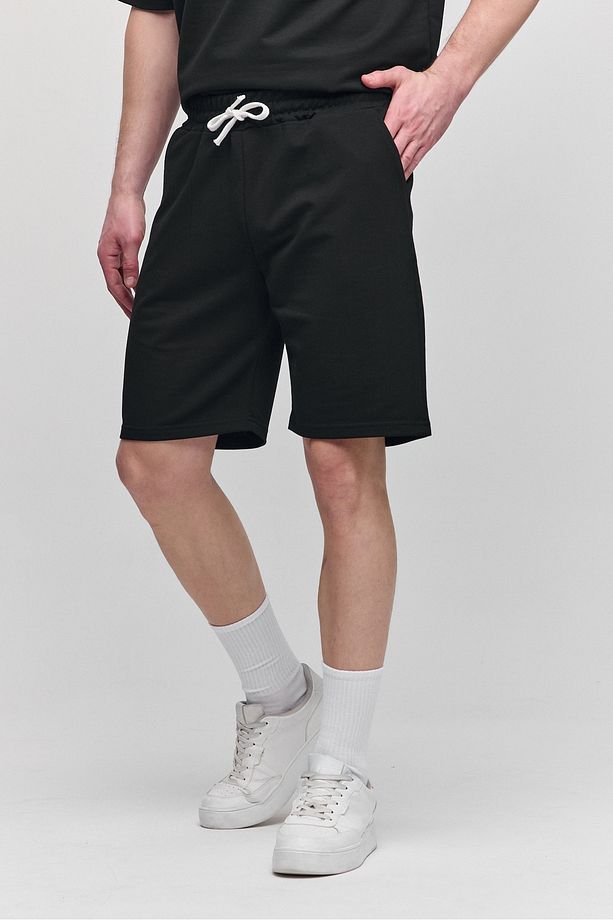 Erkek Comfort Fit Siyah Şort & Bermuda - 6