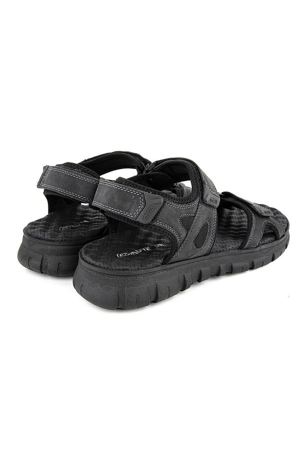 33403-001 SİYAH Anatomik Taban Topuk Dikeni Erkek Sandalet - 4