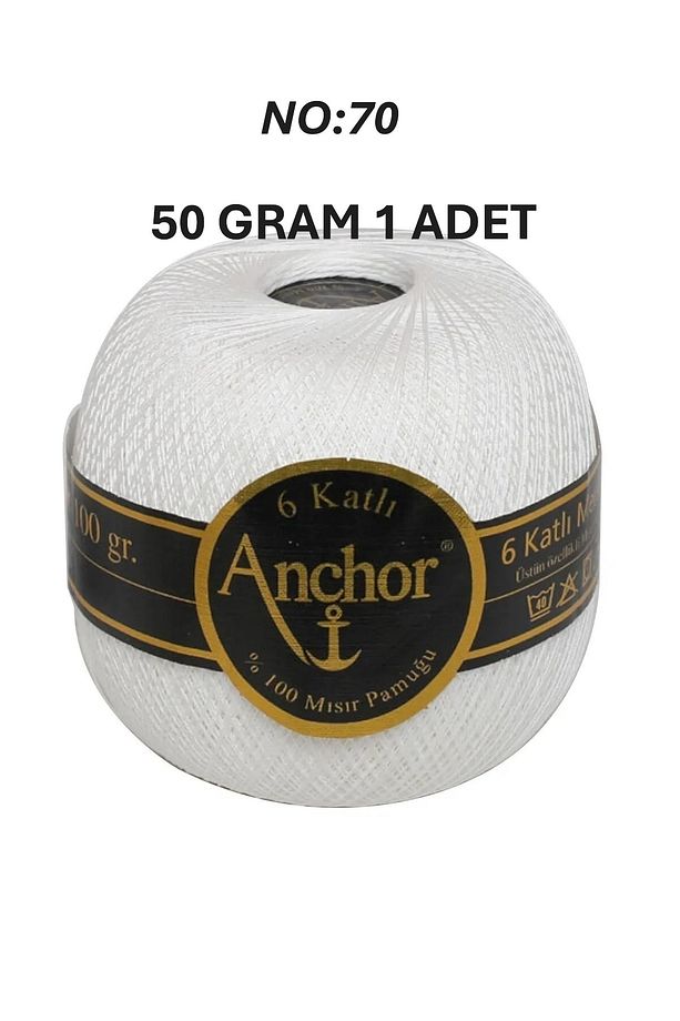Çapa dantel ipliği no:70 1 Adet 50 GRAM - 1