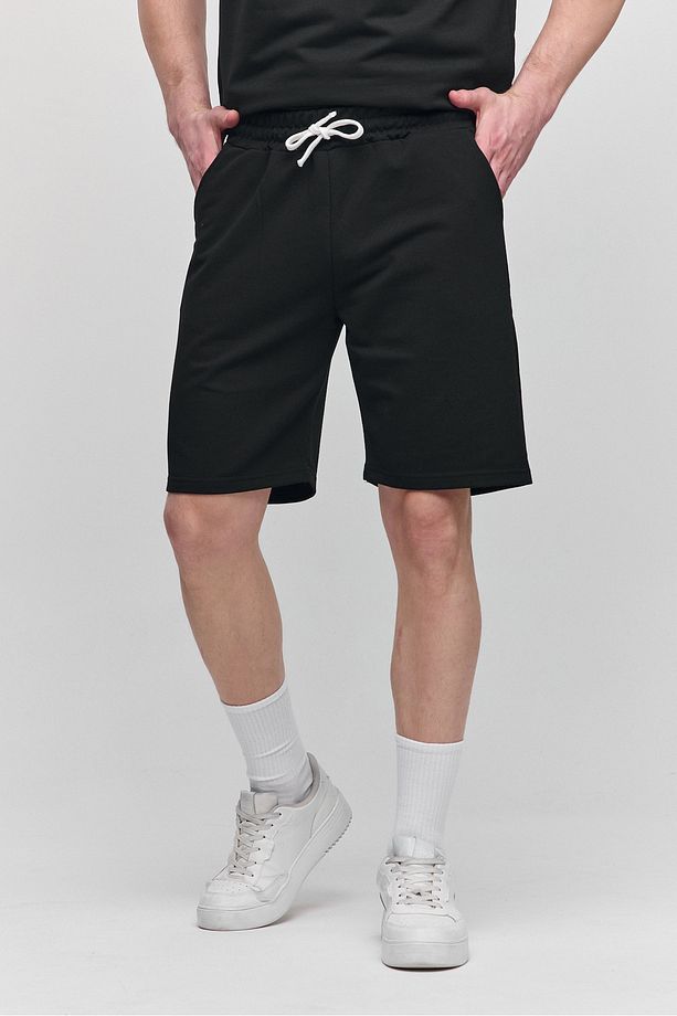 Erkek Comfort Fit Siyah Şort & Bermuda - 5