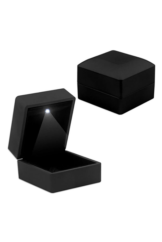 Illuminated Black Color Ring Box Sl5578