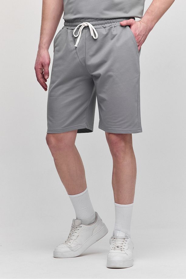 Erkek Comfort Fit Gri Şort & Bermuda - 2