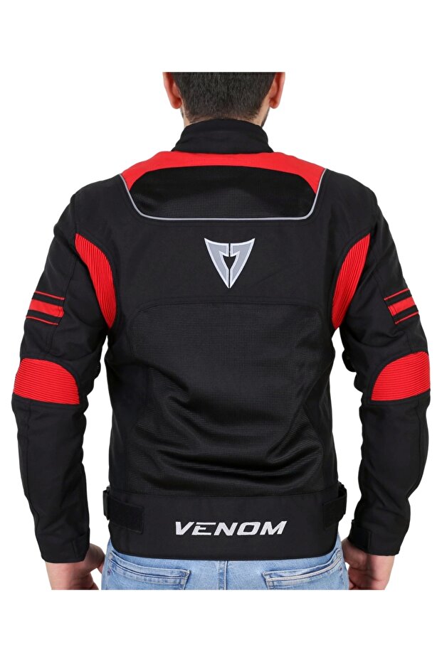 CEKET SPIN SİYAH KIRMIZI - 4