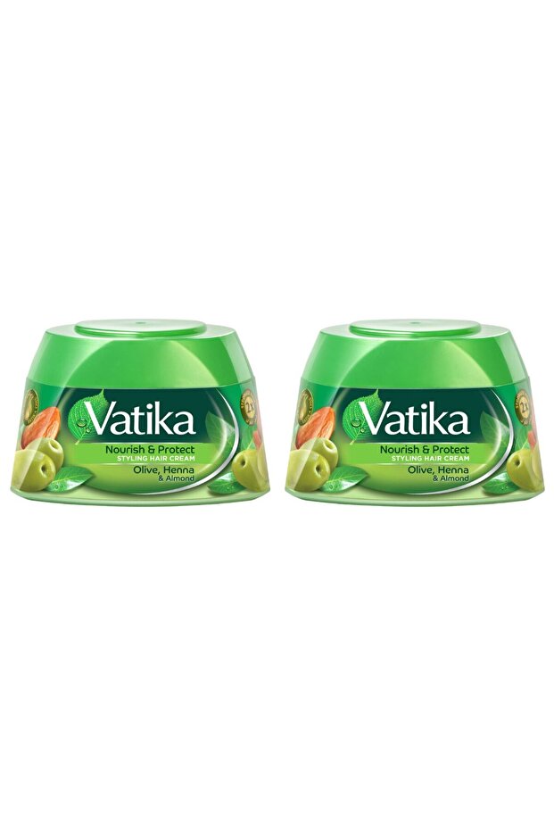 Naturals Nourish & Protect Styling Hair Cream Henna Almond & Olive 2 x 140 ml