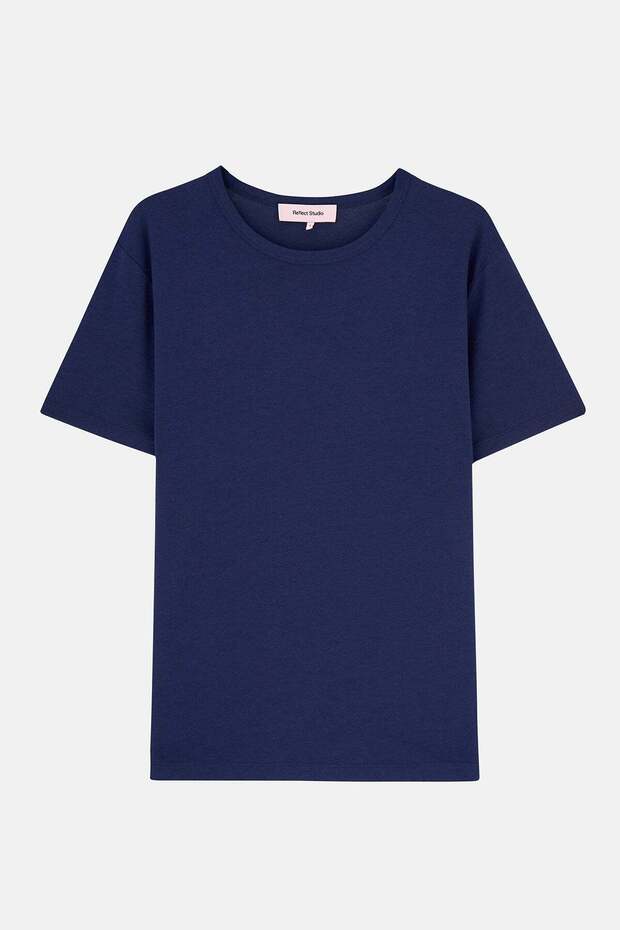 Basic Modal T-shirt - Lacivert - 1