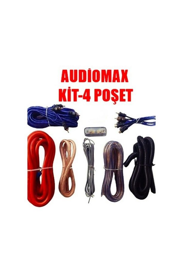 Audiomax MX-KIT4 Amfi Kablosu Seti 4GVA Kalınlık, Güçlü ve Temiz Ses Aktarımı - 3