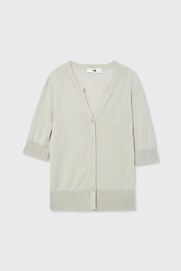 V Yaka Triko Hırka - 6