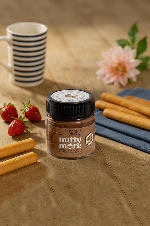 Abdurrahman Tatlıcı Tadıbu 330 gr x 2 Adet & Nutty More %33 Fındık Parçacıklı Kakaolu Fındık Ezmesi - 4