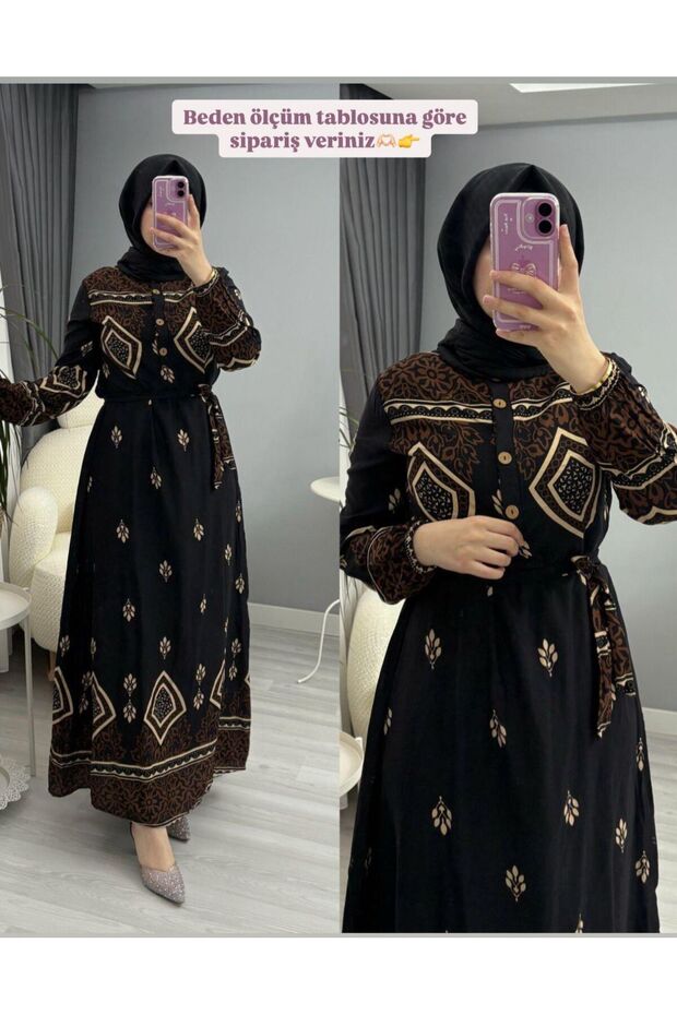 BOYDAN VİSKON ELBİSE - 2