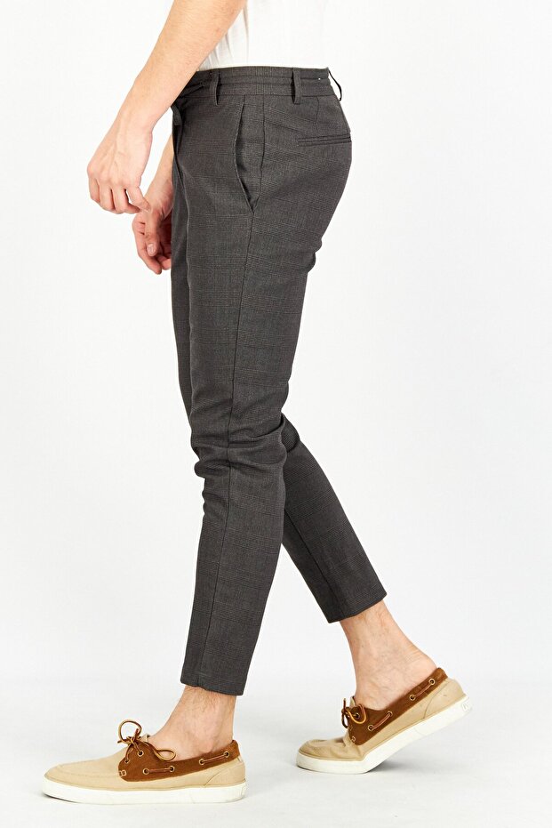 بنطال تشينو رجالي برباط منقوش - 3