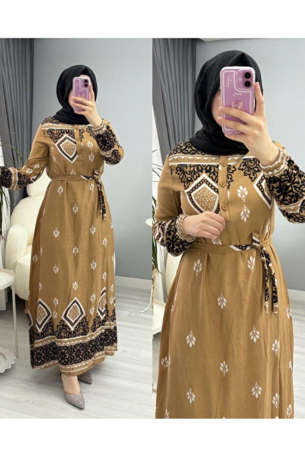 BOYDAN VİSKON ELBİSE - 1