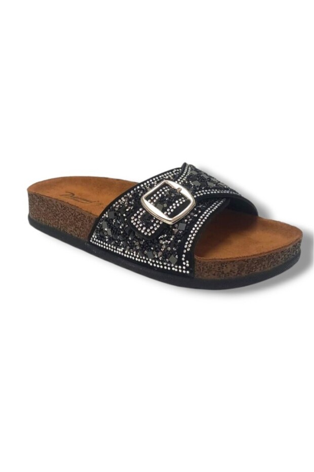 55402-25 Anatomical Single Band Multi-Stone Women's Slippers