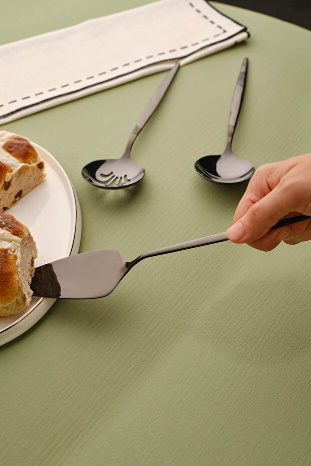 Orion 7 részes fekete tálalókészlet dobozban - 2