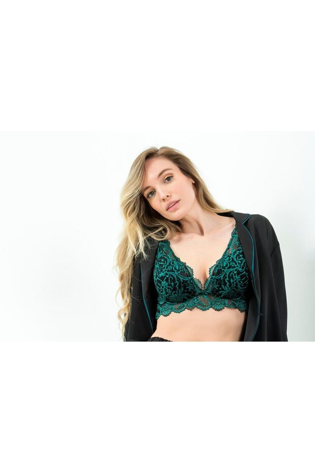 Dantelli Dolgulu Bralet - 1