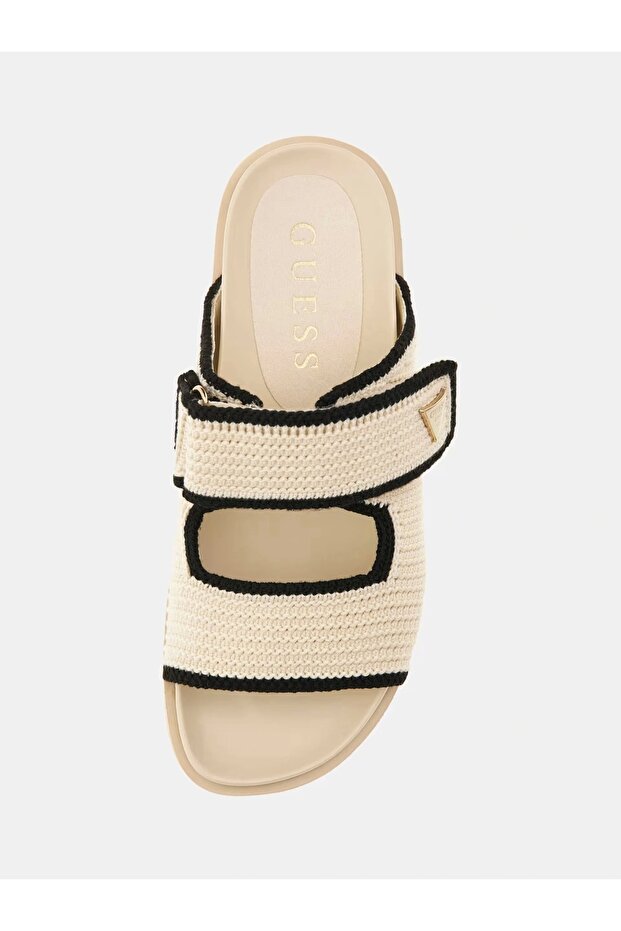 FADENNA Kadın Krem Terlik FLJFDNFAB19-CREAM - 5