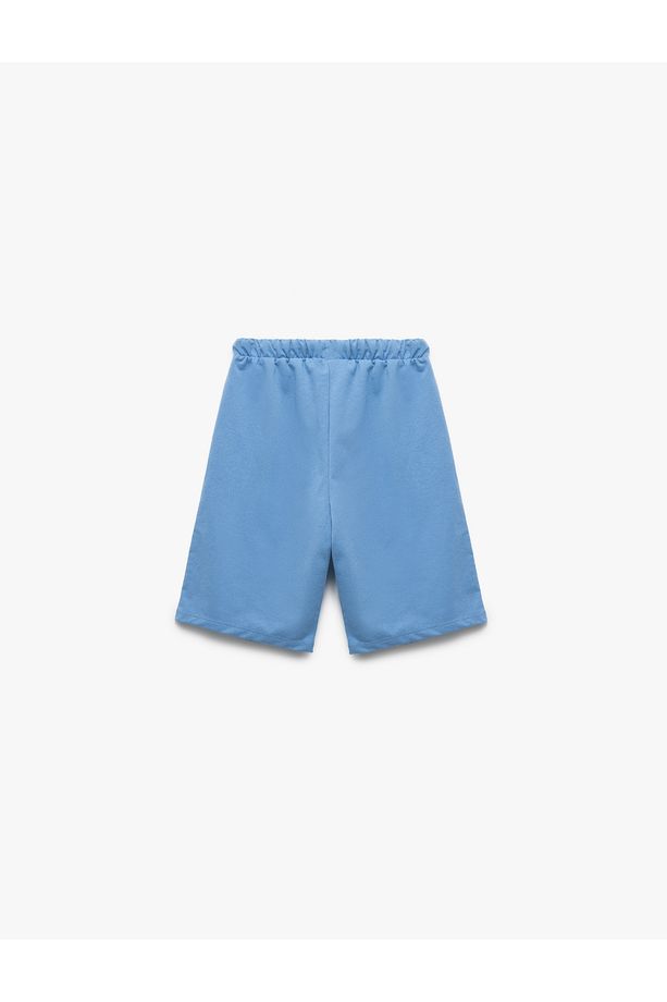 Pamuklu Beli Bağcıklı Basic Şort - 2