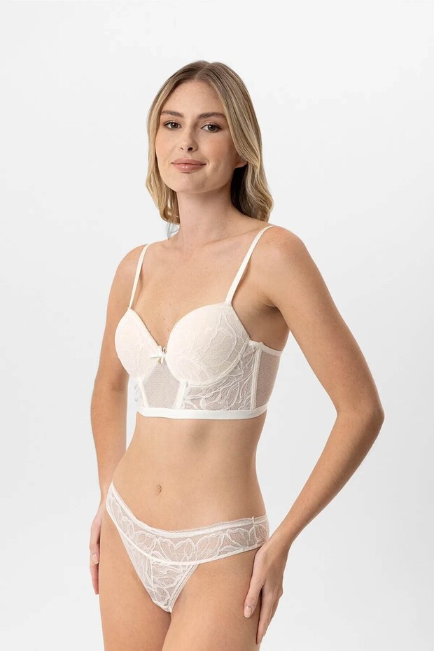 Lace Push up Bustier Set